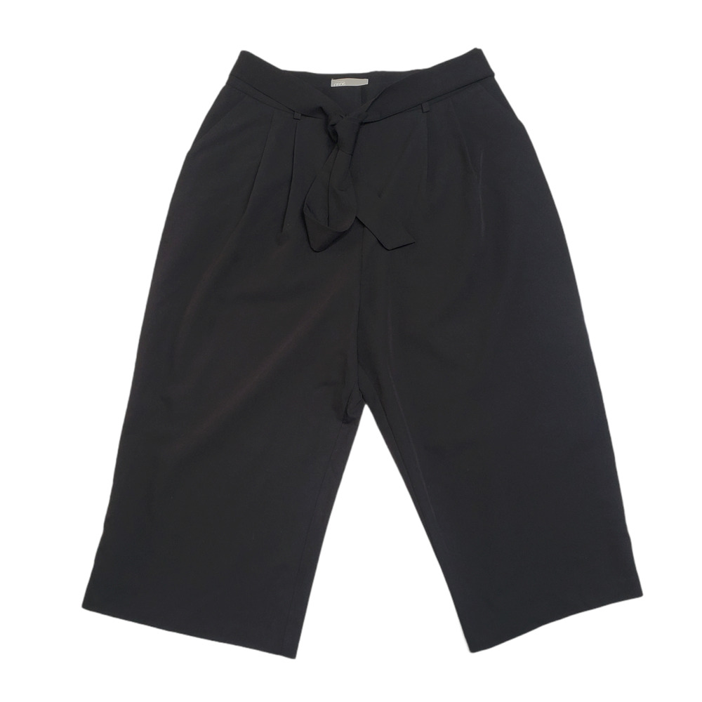 ASOS Black Wide Leg Capri Pants Women's Size 12